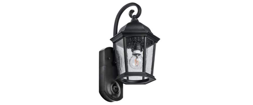 security light with alarm and camera