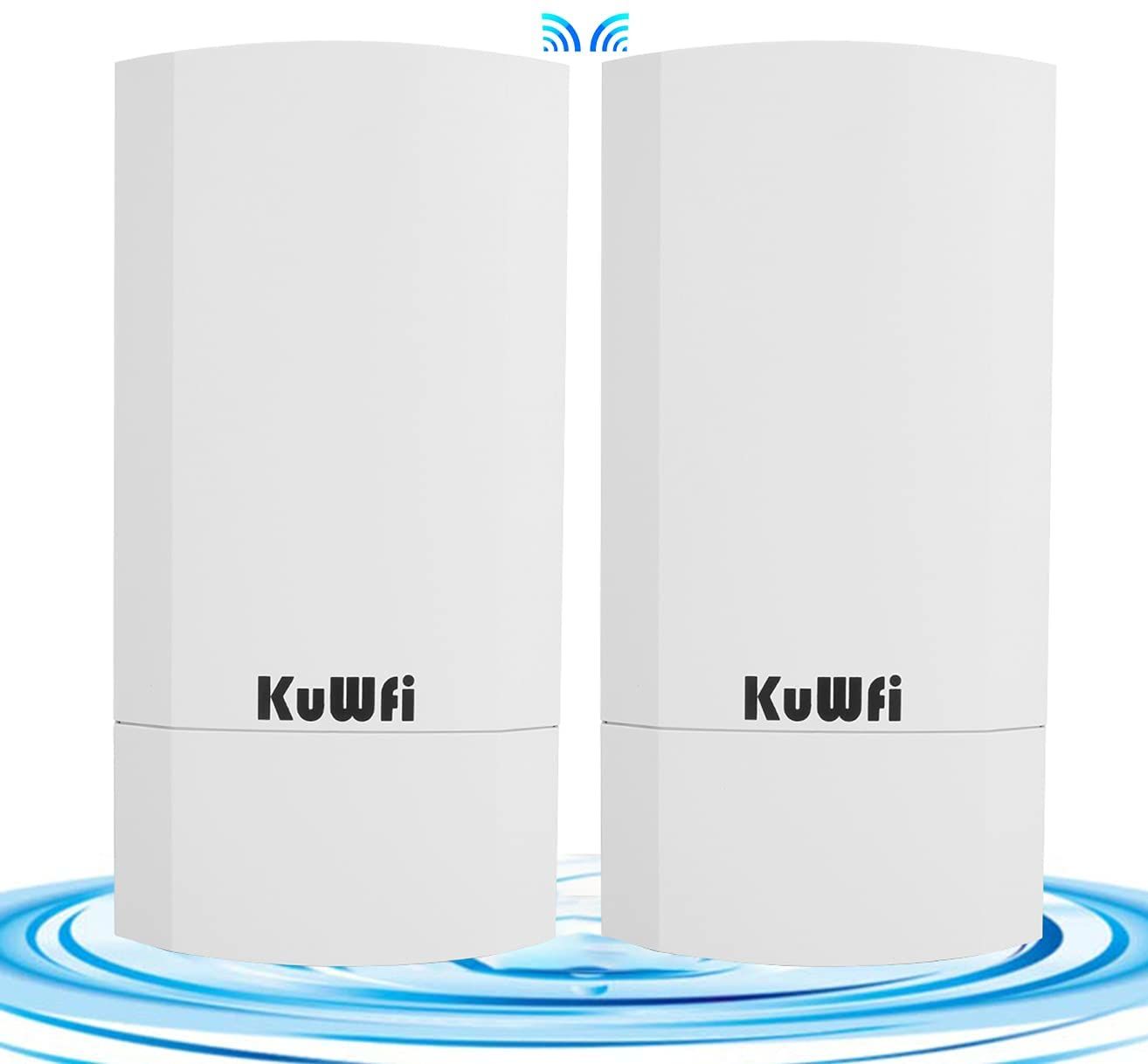 KuWFi 300Mbps Wireless Outdoor CPE Kit Point-to-Point Wireless Access Point